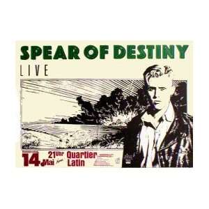  SPEAR OF DESTINY Live 1987 Music Poster