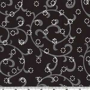  45 Wide Zoomin Swirls Black Fabric By The Yard Arts 