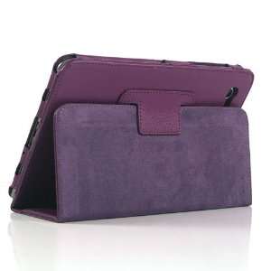  ZuGadgets Purple Leather Stand Case for Galaxy Tab GT 