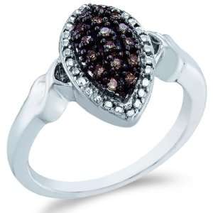   Cut Ladies Diamond Engagement Fashion Ring Band (.15 cttw) Jewelry