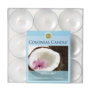   Pack of 54 Tea Light Coconut Rain Aromatic Candles