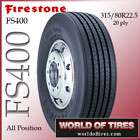 Firestone FS400 315 80r22.5 semi truck tires 315 80 22.5 tires semi 