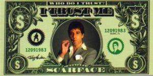 SCARFACE Tony Montana Dollar Bill BEACH TOWEL 30x60 New  