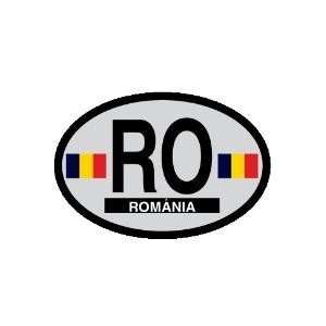    Romania oval decal   Romania Country of Origin Sticker Automotive