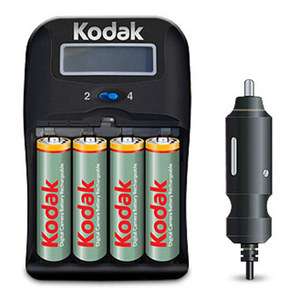 Kodak 1 Hour Charger K6600 C with 4 AA Rechargable Bat  