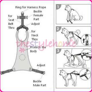 Dog Pet Safety Car Seat Belt Seatbelt Harness S   Blue  