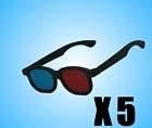 3D GLASSES RED/BLUE CYAN ANAGLYPH FOR 3D MOVIE