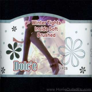 FLEECE LINED WINTER TIGHTS Warming Lining Warm Thick Stretch Footed 