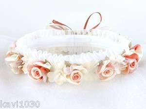 Girls Pink Rose Colored Flower Crown Headpiece Has Roses Weddings 