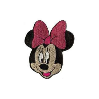  Walt Disney Minnie Mouse Face Iron On Embroidered Patch DS 