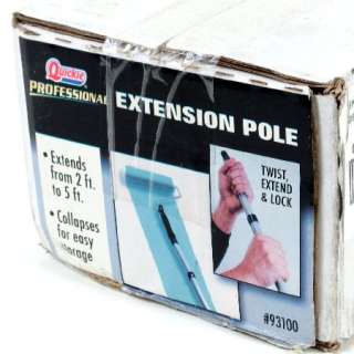   extension pole handle extends from 2 ft to 5 ft collapses for easy