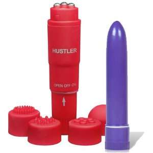Hustler Novelties Racy Rebel Red Phthalate Free Pocket Rocket Vibrator 