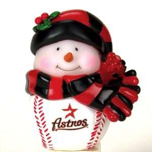  BSS   Houston Astros MLB Light Up Musical Snowman Ornament 