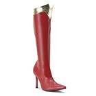 Sexy Red/Gold Wonder Woman Costume Spiked Heel Boots Size 10