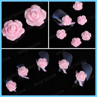   Acrylic 3D Flower Beads Slices Nail Art Tips DIY Decorations  