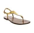 michael kors gold leather couture thong sandals