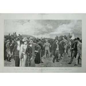  1892 St Leger Horse Racing Sport Course People Green