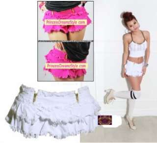 ULTRA LOW RISE Skirt Shorts Skort C66 PINK Sz M xs s  