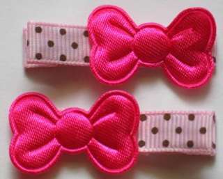 BABY GIRL ALLIGATOR HAIR CLIPS TINY BOW DRESS PARTY  