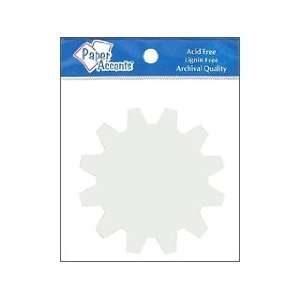    AD Paper Chipboard Shapes 8pc Sprocket White Arts, Crafts & Sewing