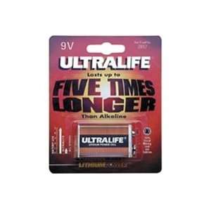 Ultralife 9V Lithium Battery For Smoke Detectors Garage Openers Etc 