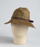 style #313697801 brown grosgrain trim Sasha straw hat