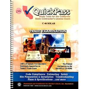    QuickPass C 46 Solar Trade Examination Inc. Builders Book Books