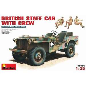   MiniArt 1/35 British Bantam 40BRC Staff Car & 3 Crew Kit Toys & Games