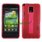 FOR T mobile G2x LG PINK SKIN Hybrid GEL TPU COVER CASE