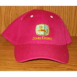  JOHN DEERE ROSE COLORED FIBER OPTIC HAT