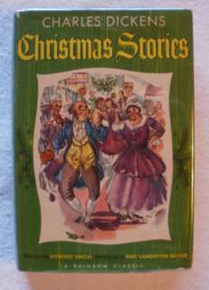 Dickens CHRISTMAS STORIES A RAINBOW CLASSIC HC/DJ 1946  