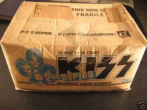 1978 KISS 2nd Series Partial Case w/ 8 Unopened Wax Box  