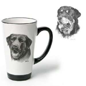   Funnel Cup with Rottweiler (6 inch, Black and white)
