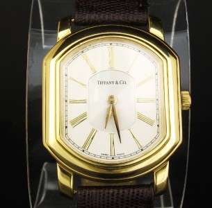 Tiffany & Co. Large Mark Coupe 18K Gold Mens Watch  