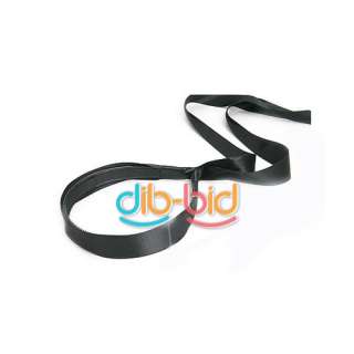   Fashion Hair Decor Band Black Hoop Long Ribbon Tie Bow Headband Gift