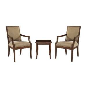  Powell Company 3 Pc. Set   2 Rect Back Accent Chairs with 