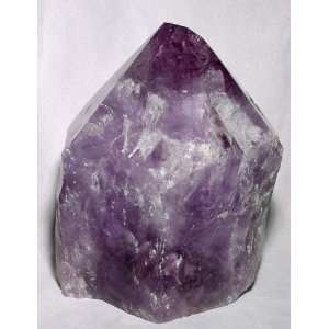 Amethyst Large Partial Polished Crystal Point   Brazil  