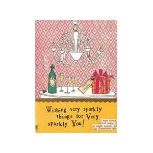 Curly Girl   SSNC52   SPARKLY THINGS Greeting Card