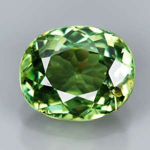 RARE Natural Gem 1.01ct Oval DIAMOND LUSTER Green DEMANTOID GARNET 