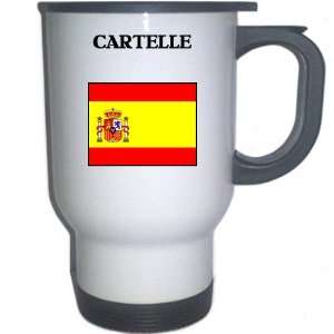  Spain (Espana)   CARTELLE White Stainless Steel Mug 