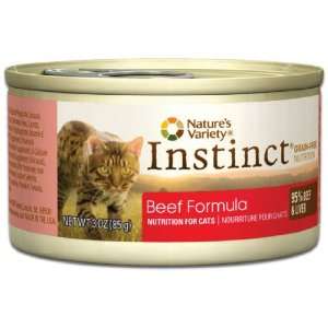   Variety Grain Free Instinct Canned Cat Food Beef 5.5 oz