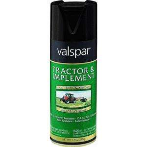 Gloss Black Tractor Spray Enamel Paint   Valspar 775066  