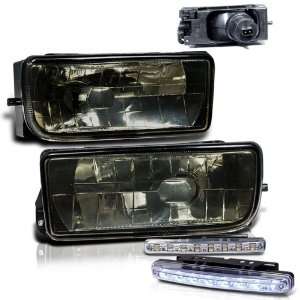   series Smoked Replacement Fog Lights Lamps + DRL LED Bumper Light