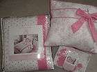pink white french poodle paris twin quilt sham pillow 3pc