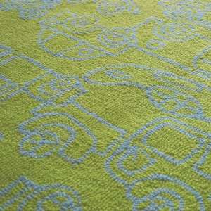  Transport Round Rug in Ozone Blue and Lotus Green