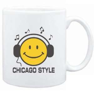  Mug White  Chicago Style   Smiley Music Sports 
