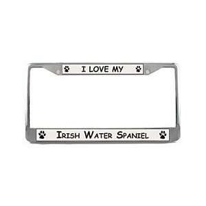  Irish Water Spaniel License Plate Frame