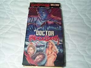 DOCTOR BLOODBATH VHS HORROR HOSPITAL MICHAEL GOUGH UK BRITISH 70S 