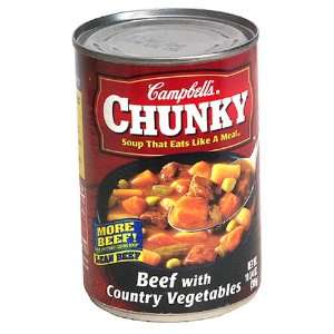 Campbells Chunky Beef With Country Vegetables Soup, 10.75 oz  
