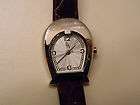 Etienne Aigner Silver Tone ladies watch Japan Movement EA Leather Band